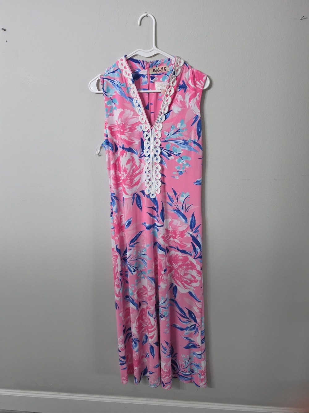 Women’s Rappagallo Pink Floral Maxi Dress Size 10